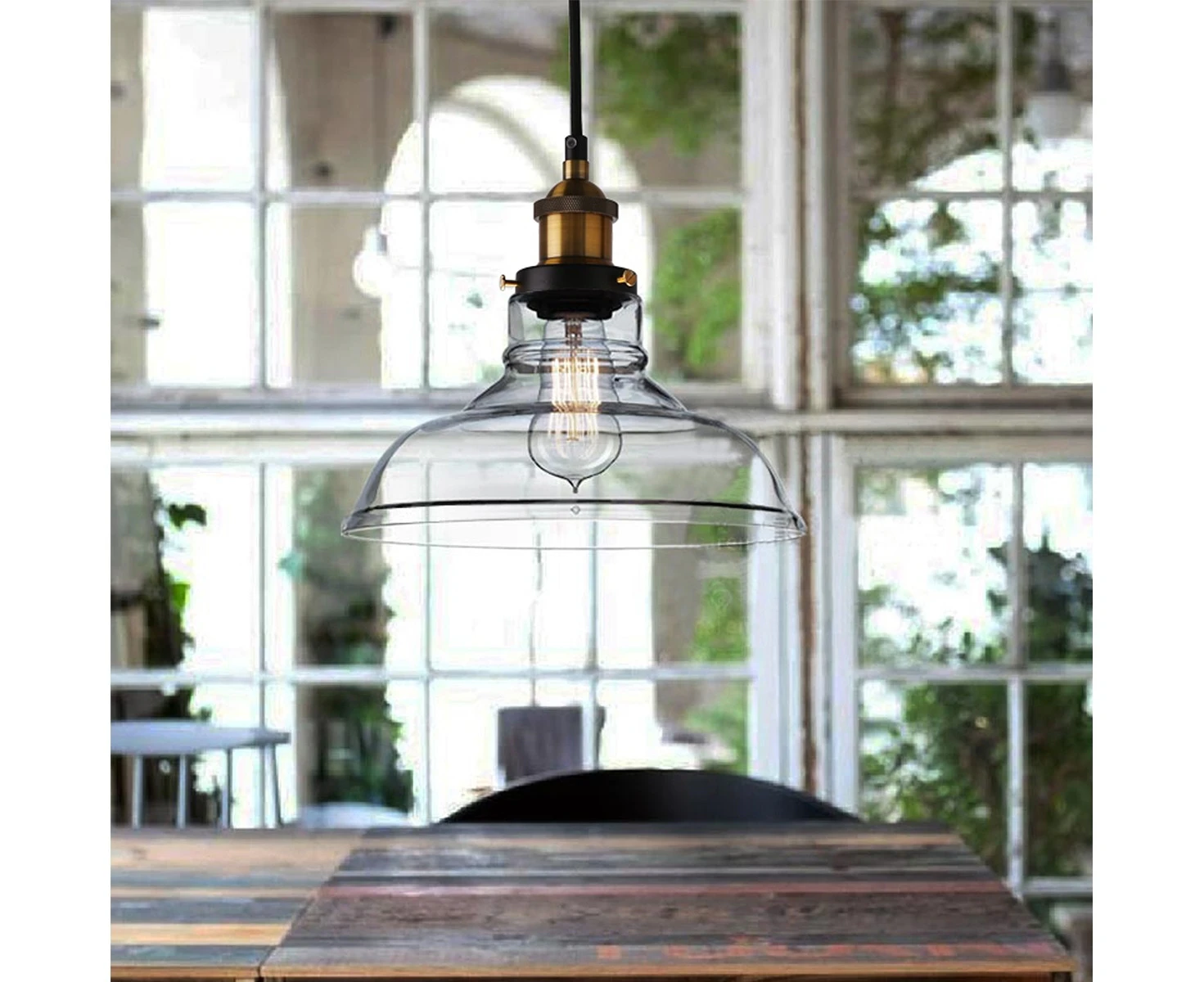 Fortune Clear Glass Pendant Light