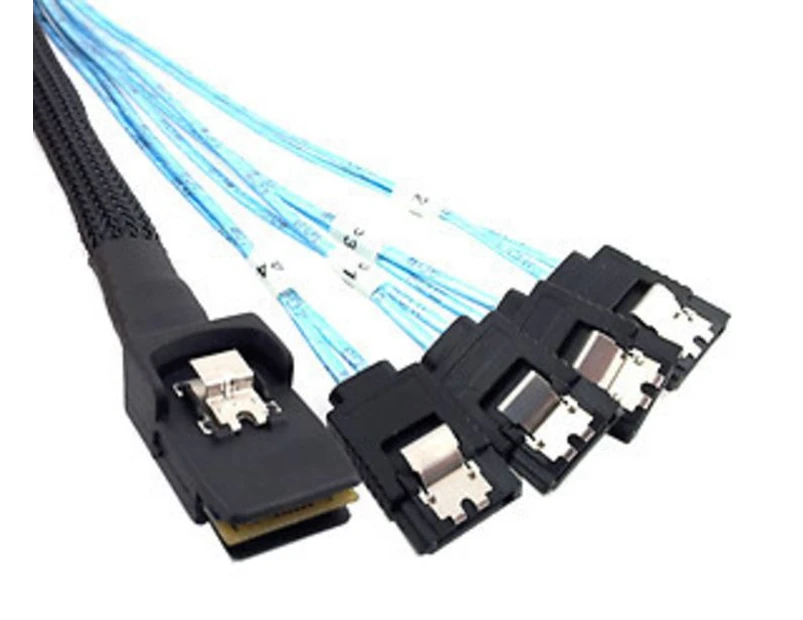 Astrotek Internal SAS to 4x SATA Cable 1m - 36 pins SFF-8087 Male to 4x 7 pins Female