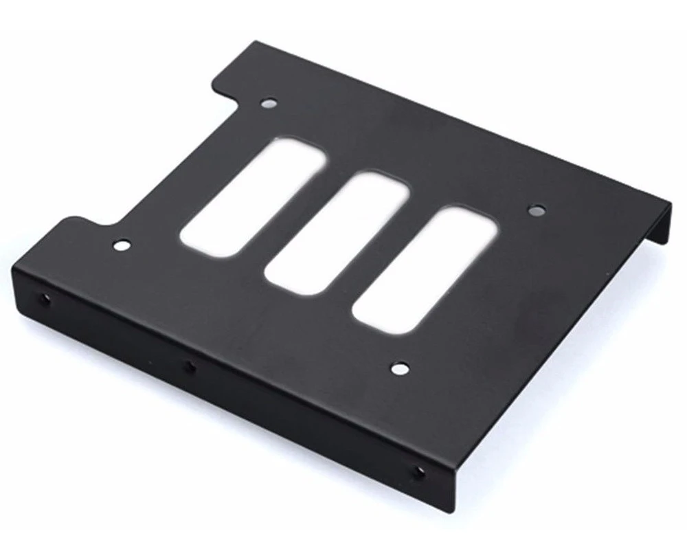 Aywun 2.5' to 3.5' Bracket Metal. Supports SSD.  Bulk Pack no screw.  *Some cases may not be compatible as screw holes may required to be drilled.