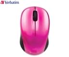 Verbatim Go Nano Wireless Computer Mouse - Hot Pink 1