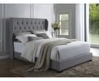 Istyle Wimbledon Double Bed Frame Fabric Grey 1