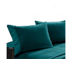 Bamboo Cotton Pillow Case Pair in Teal