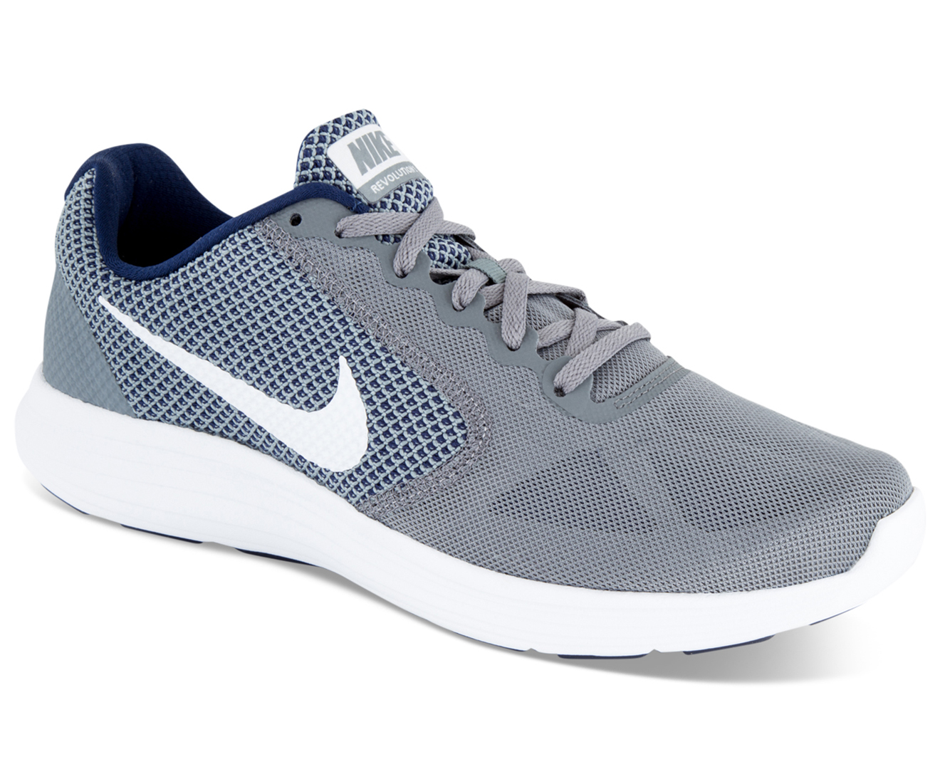 Nike Men's Revolution 3 Running Shoe - Cool Grey/White/Binary Blue ...