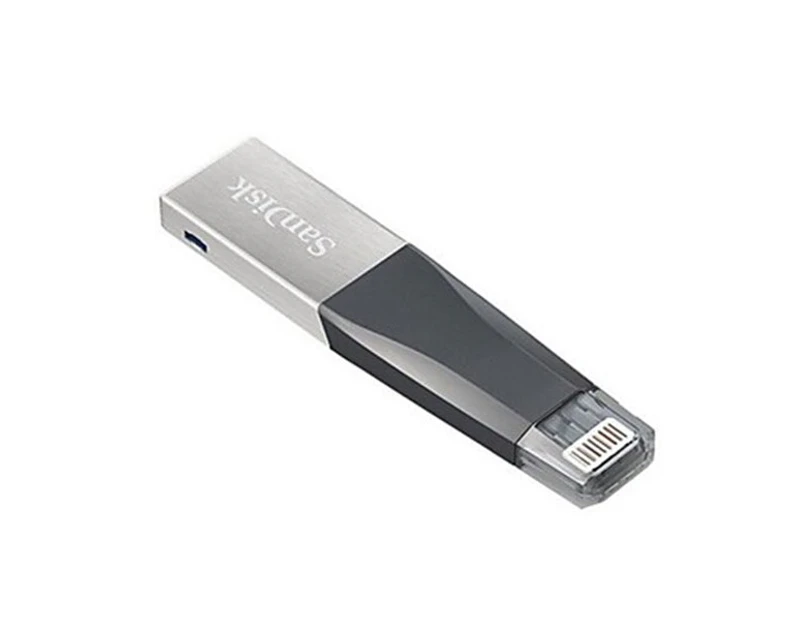 SANDISK IXPAND IMINI FLASH DRIVE SDIX40N 64GB GREY IOS USB 3.0