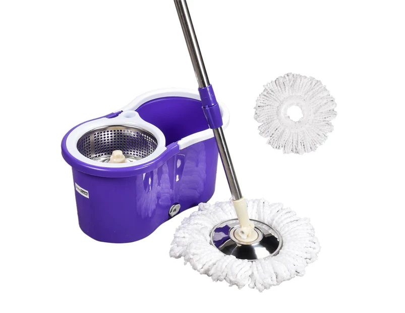 Ultra Clean Spin Mop 360 Degree and Bucket Set - 2 Heads