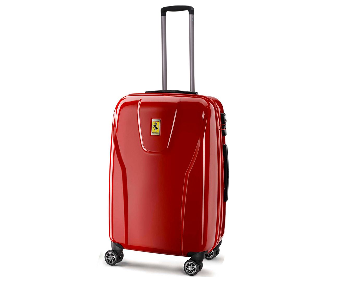 Ferrari Medium 4W Hardcase Luggage Red Catch