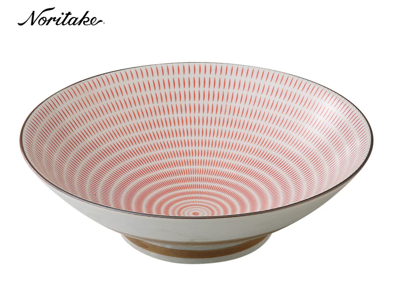 Noritake Japanese Ceramic Oka 25cm Serving Bowl - Red