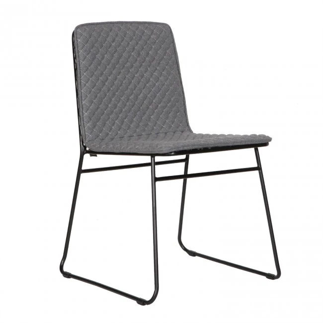 Retro & Modern Zest Dining Chair - Grey/Black