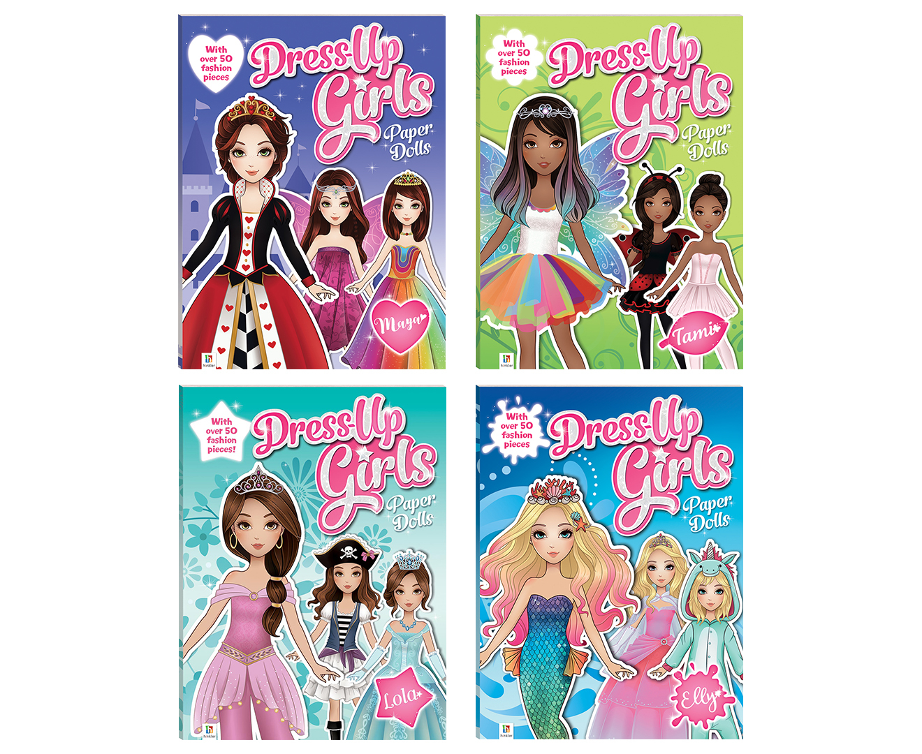 Dress-Up Girls Paper Dolls Book 4-Pack | Catch.co.nz