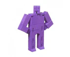 Cubebot Micro Wooden Robot Puzzle - Violet