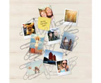 Wall Mounted Large Paperclip Photo & Memo Holder