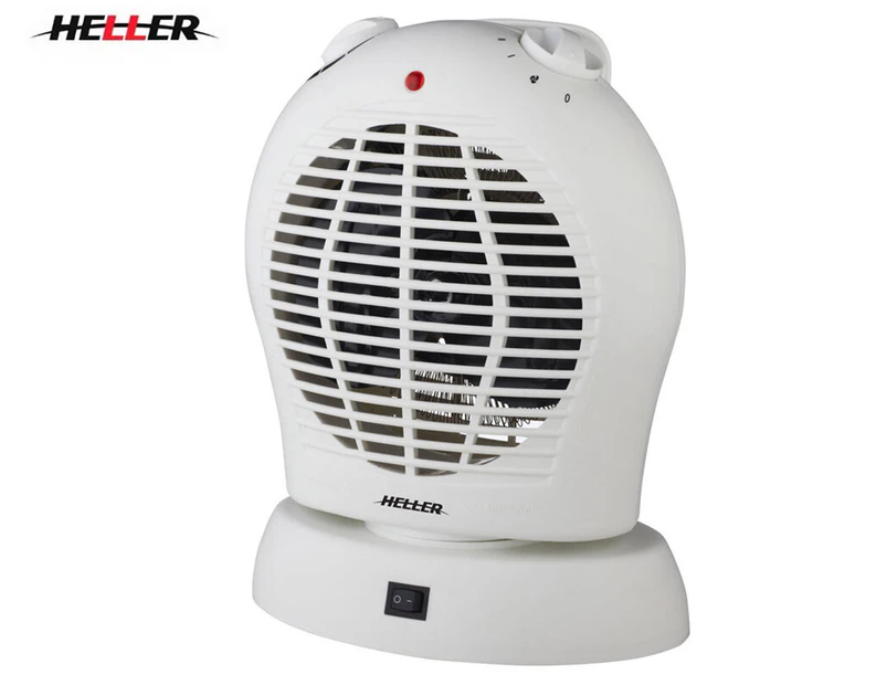 Heller 28cm Upright Electric Oscillating Fan Heater HUFHOS