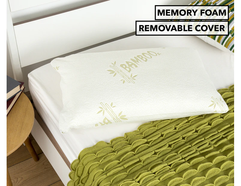 Ardor Memory Foam Pillow w/ Removable Bamboo Cover