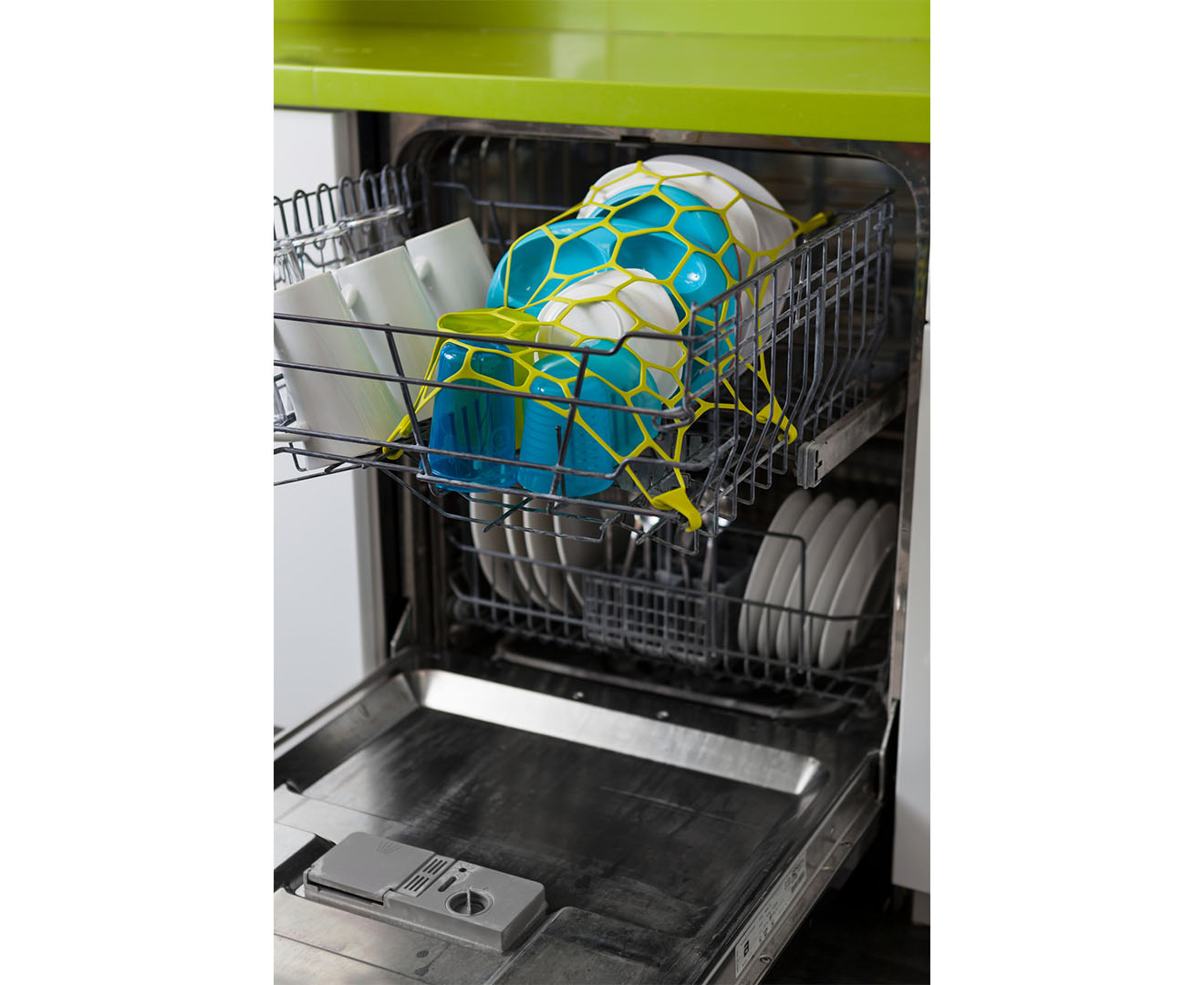 Boon Span Silicone Dishwasher Net Green