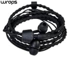 Wraps Wristband Headphones w/ Microphone - Coal/Black 1