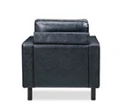 1 Seater Sofa - Canningvale Elegante - Intenso Black