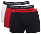 French Connection Men's Boxer 3-Pack - White/Red/Navy