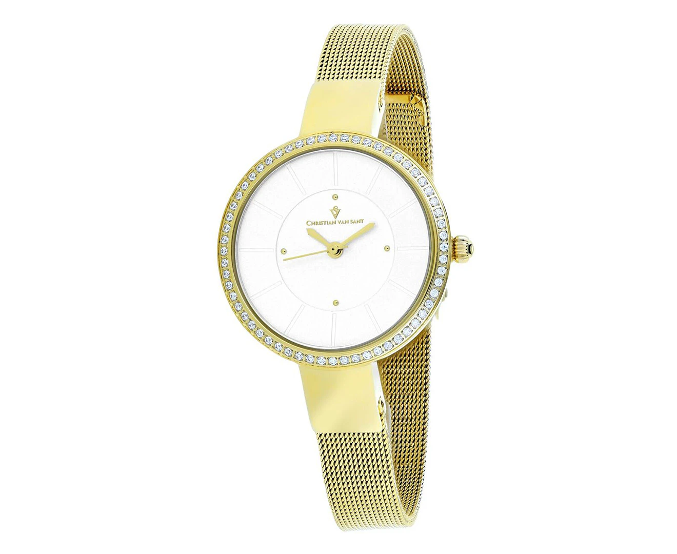 Christian Van Sant Women's 32mm Reign Watch - Gold/Silver