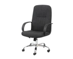 Fabric High-Back Office Chair in Black