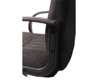 Fabric High-Back Office Chair in Black