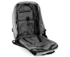 Anti Theft Backpack with USB Charging Port - Grey