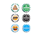 Emoji Poker Chip Ball Markers