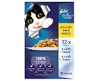 2 x Felix As Good As It Gets Poultry Twin Menu Cat Food Chicken/Turkey 85g