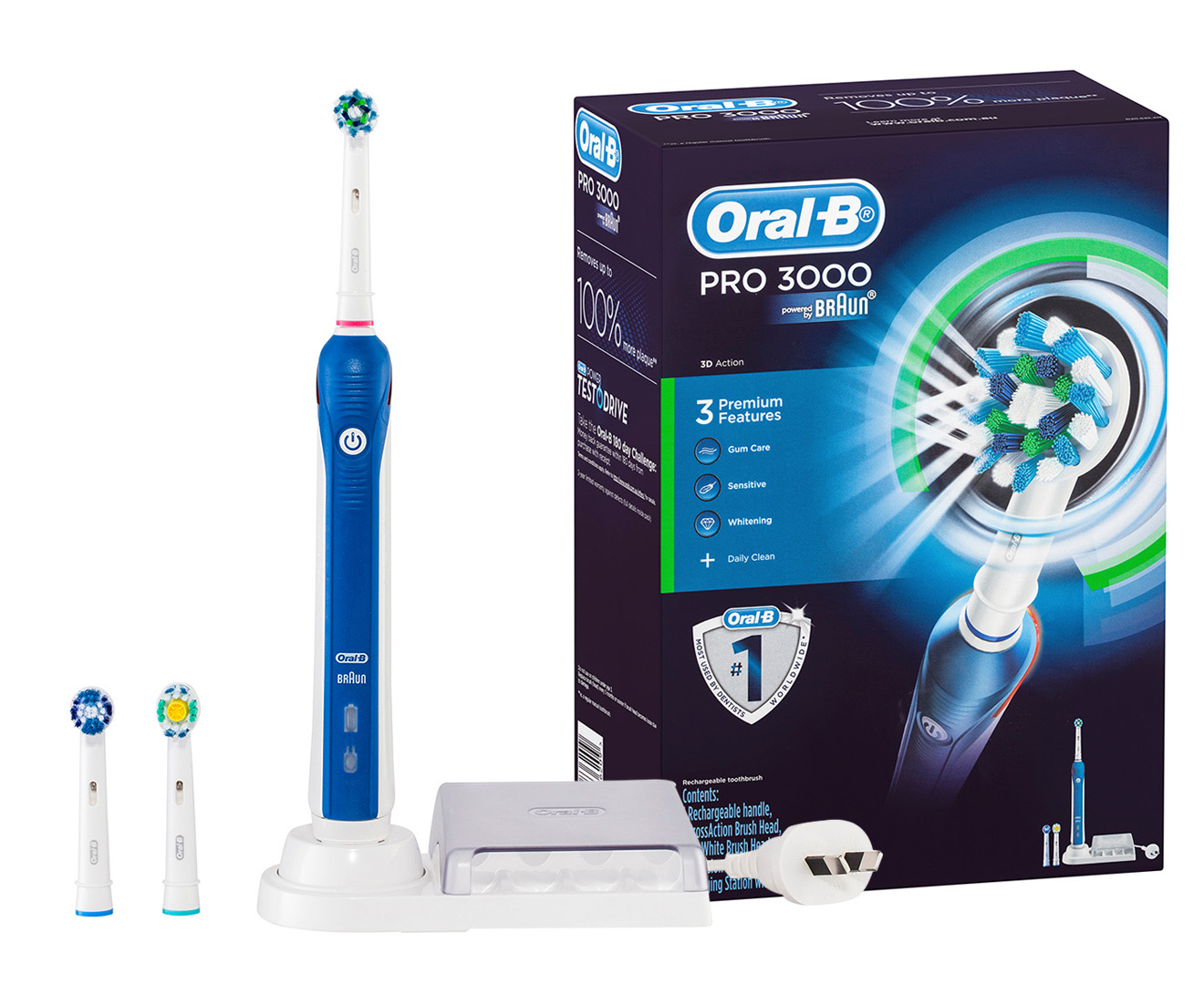 Oral-B Pro 3000 Rechargeable Electric Toothbrush Kit | EBay