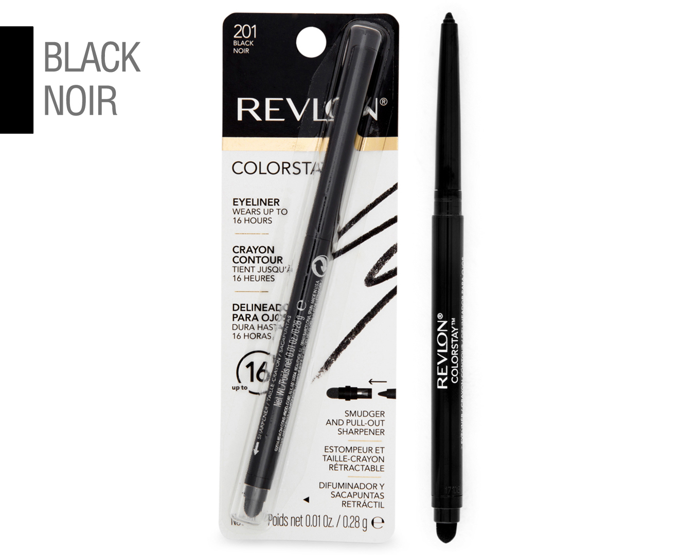 Revlon Colorstay Eye Liner 201 Black Noir Nz 