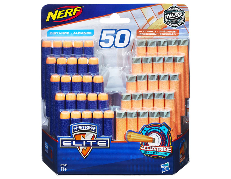 NERF N-Strike Elite And AccuStrike Refill 50-Pack - Blue/Orange