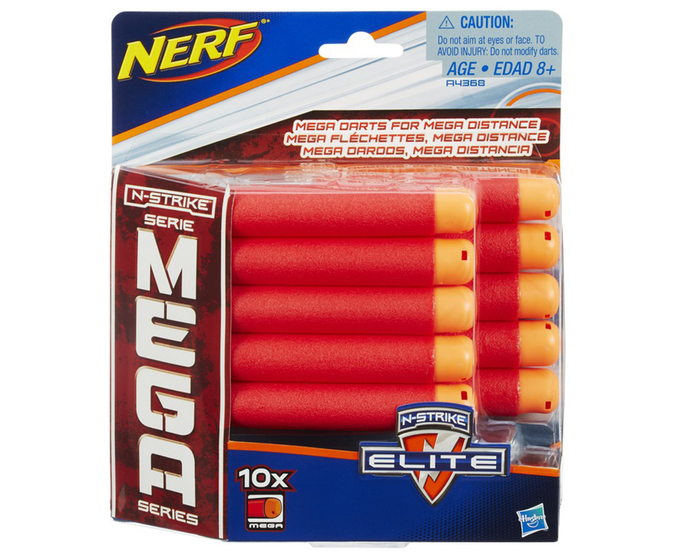 Nerf N Strike Mega Dart Refill 10 Pack Red Nz 4254