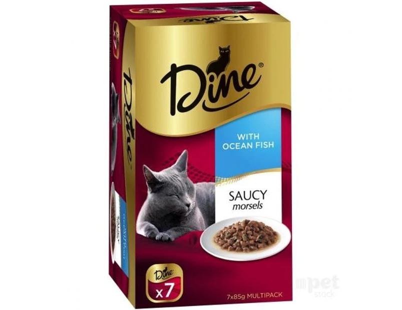 Dine - Daily Variety - Saucy Morsels with Ocean Fish - Cat Food Tray - 700g