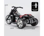 Black 3 Wheel Kids Ride-On Motorcycle