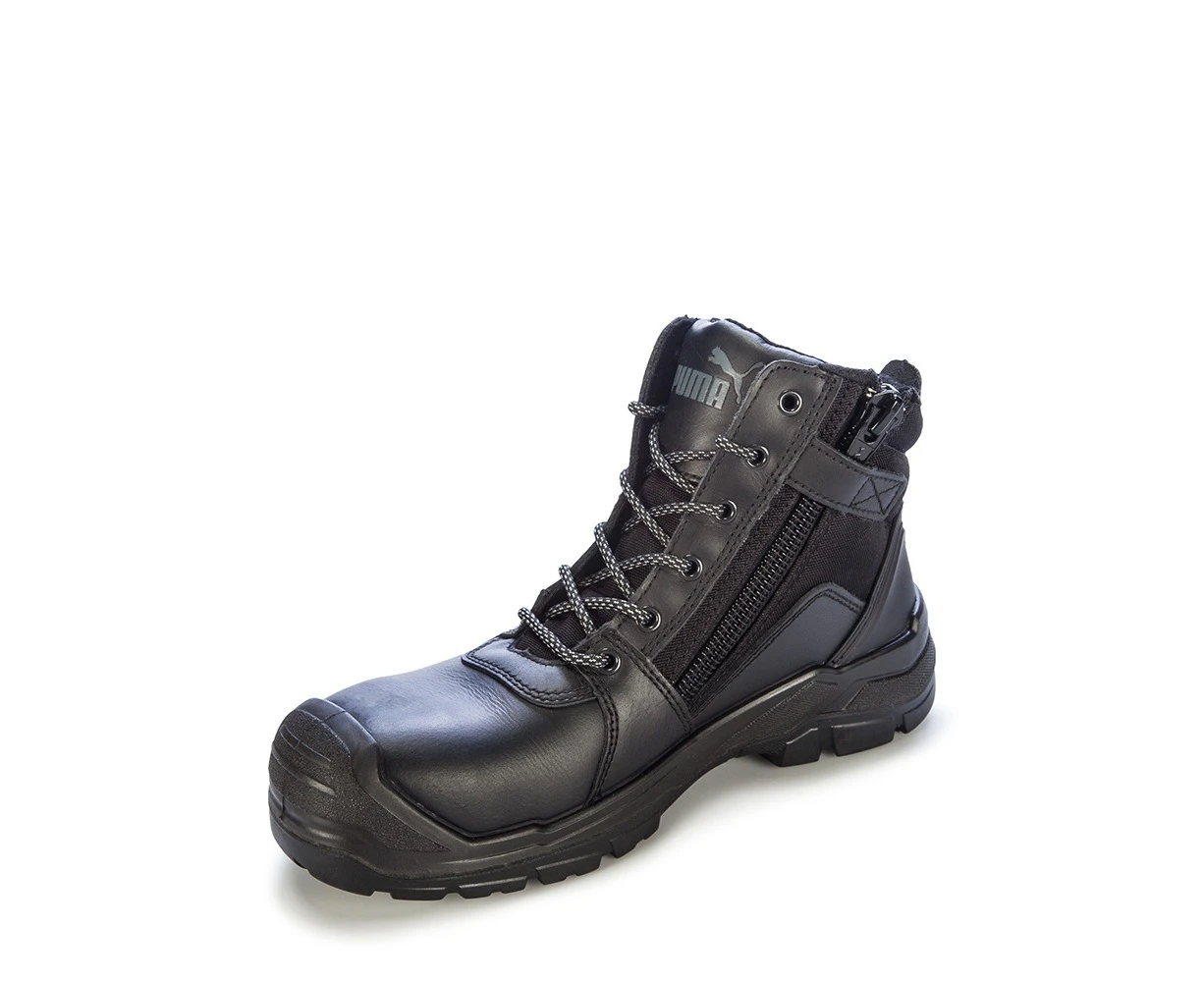 Puma Safety | Mens Tornado Mid Side-Zip Composite Toe Safety Boots (Black)