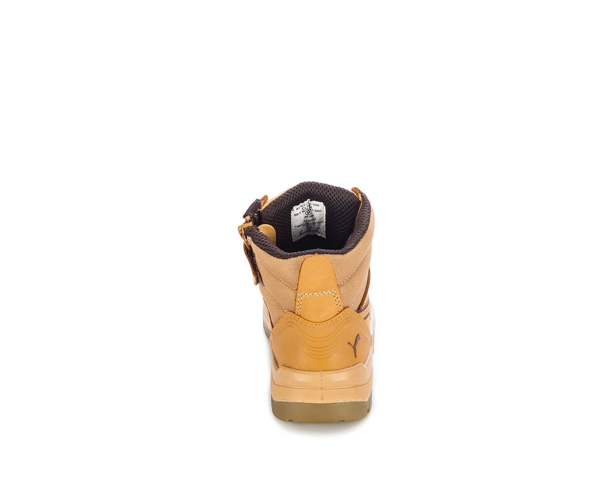 Puma Safety | Unisex Tornado Mid Side-Zip Composite Toe Safety Boots (Wheat)