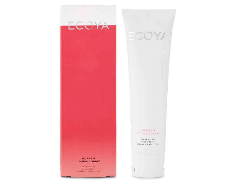 ECOYA Fragranced Hand Cream Guava & Lychee Sorbet 100mL