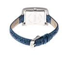 Bertha Marisol Swiss MOP Leather-Band Watch - Blue