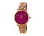 Bertha Abby Swiss Bracelet Watch - Rose Gold/Fuchsia