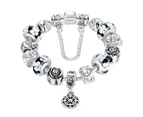 Full Set Beaded Charm Bracelet - compatible with Pandora Charms