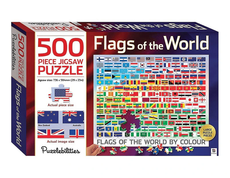 Puzzlebilities: Flags Of The World 500-Piece Jigsaw Puzzle