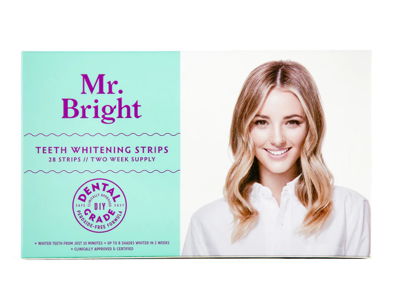 Mr. Bright Teeth Whitening Strips - 2 Week Supply