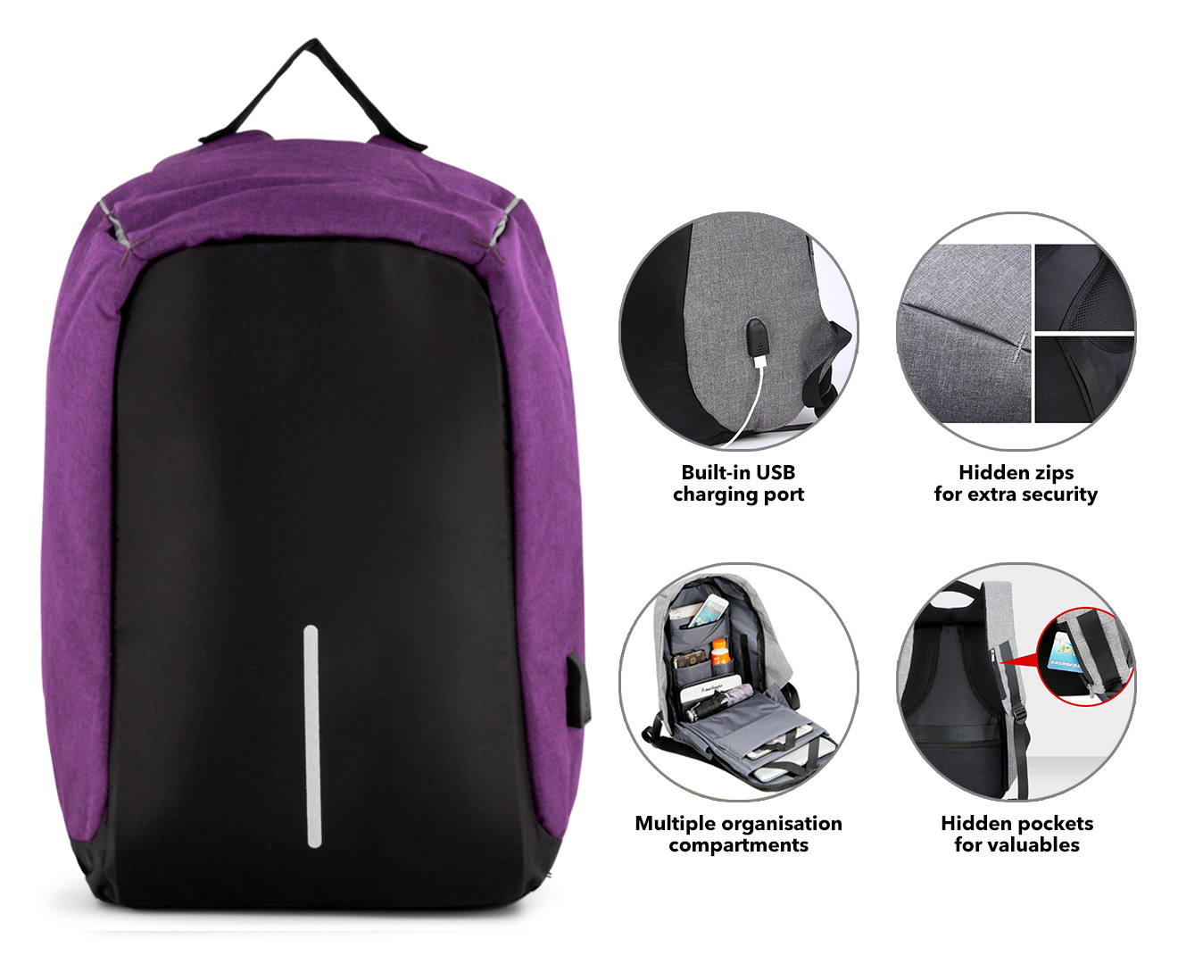 Milano anti theft backpack nz online