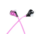 Sport Headphone Stereo Headset Unisex CSR4.1 Ears Hanging Music Earbud for iPhone-RedRose Red