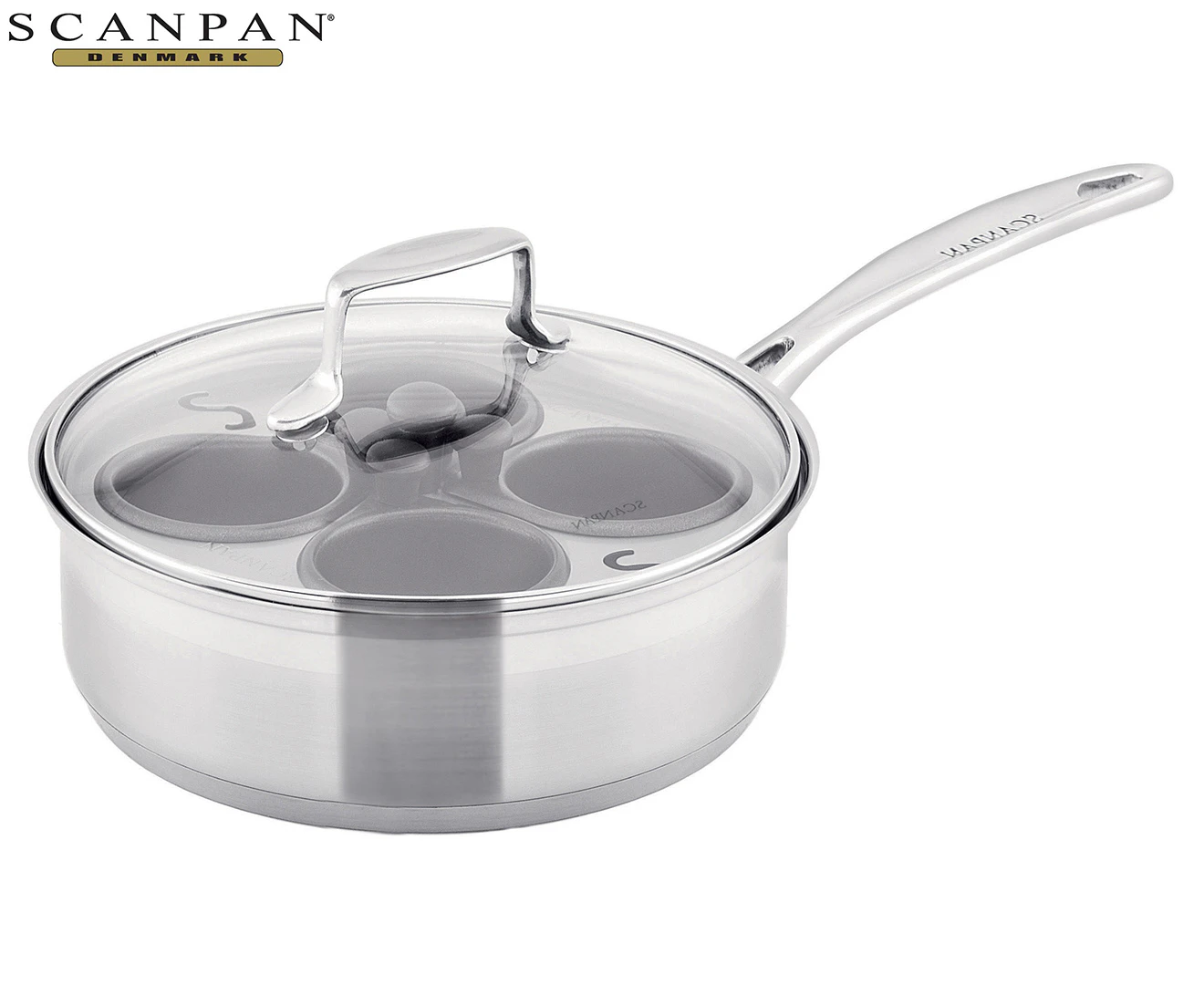 Scanpan 20cm Stainless Steel Impact Egg Poacher Set