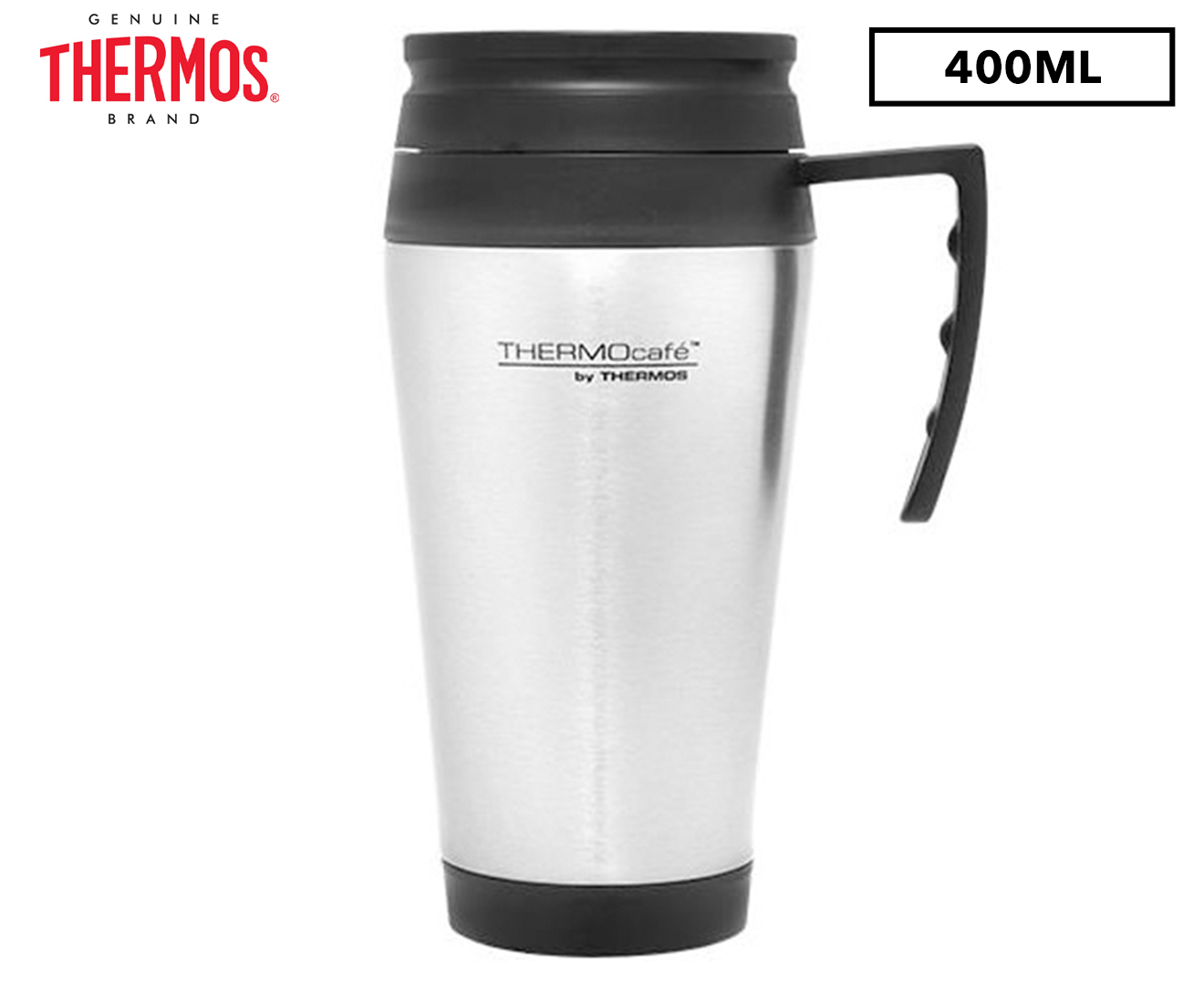 ThermoCafe Travel Mug, Stainless Steel, 400ml