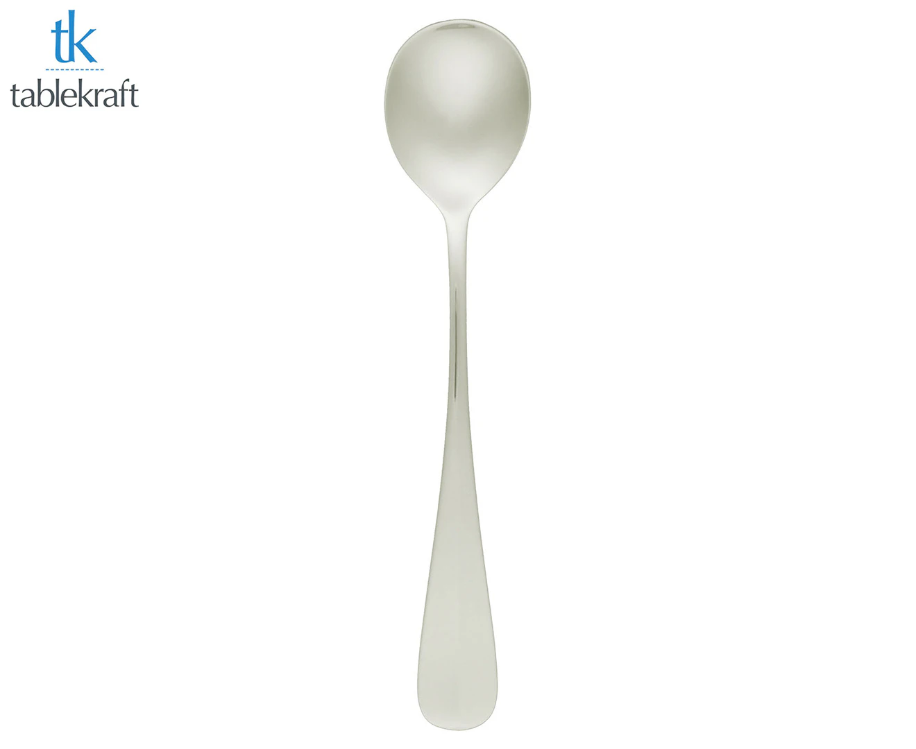 Tablekraft 12cm Bogart Salad Serving Spoon - Silver