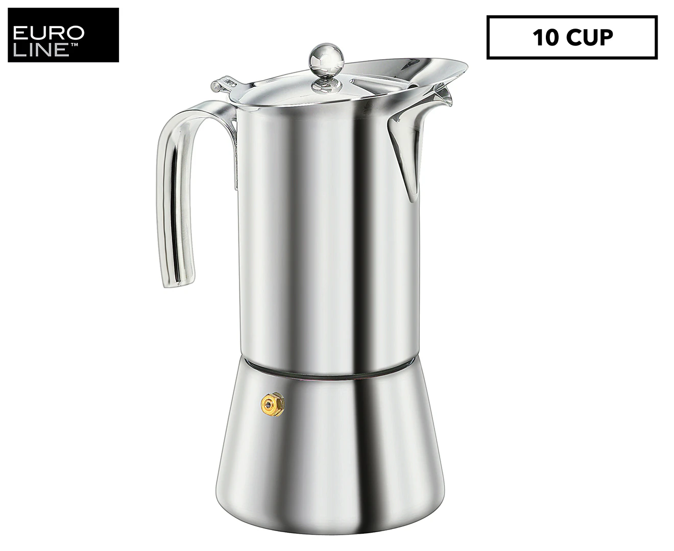 EuroLine 10 Cup Stainless Steel Coffee Maker