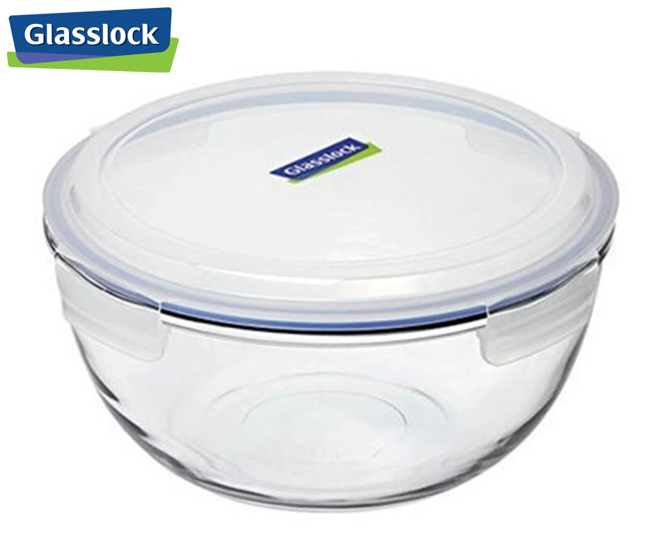 Glasslock Tempered Glass Mixing Bowl with Lid - 2L