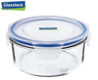 GlassLock 400mL Round Container w/ Snaplock Lid - Clear