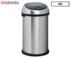 Brabantia 50L Touch Bin - Matte Steel
